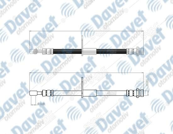 ON SOL FREN HORTUMU IMPREZA 00->LEGACY III 99-03 SUBARU LEGACY IV 03->   ####