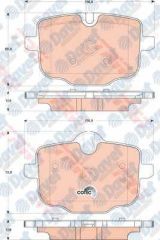 ARKA FREN BALATASI BMW 5 SERISI F10 535I 550I 550I XDRIVE 535D 10> BMW 5 TOURING F11 535I - 535D 1>