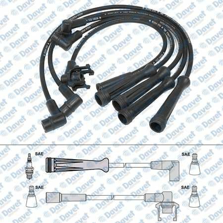 BUJI-BOBIN KABLOSU TAKIM  RENAULT R9 - R19 - EXPRESS 1.4 8V ENJEKSIYONLU