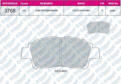 FREN BALATASI ON WVA 23348 TOYOTA YARIS 04-