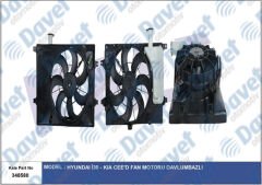 RADYATOR FANI KOMPLE I30 1.6 - ELANTRA 1.6 11-15 KIA CEED 1.4 1.6   ####
