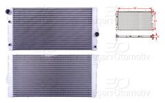 SU RADYATORU BRAZING MT-AT 602X326X32 | BMW 5 SERISI F07 GT. F10. F11 08-17 F07 GT LCI. F10 LCI. F11 LCI 5.35I. 12-17 7 SERISI F01. F02 7.40I 07-12 | WISCO
