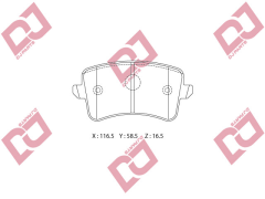 ARKA DISK BALATA AUDI A4 (07-), A5 (07-), Q5 (08-)