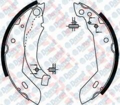 ARKA FREN BALATASI PABUC P205 - R9-R11-CLIO I 1.5DCI P205 I/II-P309 I/II BENZINLI TU MOTOR 180 * 40 KUCUK TIP