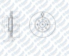 FREN DISKI ON 4D 257MM GRANDE PUNTO