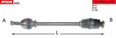 KOMPLE AKS SAG RENAULT R9 (85-00) R11 (84-95)