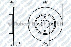 FREN DISKI ON 246.50MM AGILA 00-07