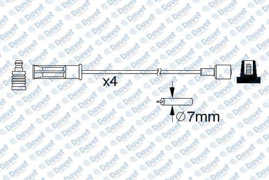 BUJI KABLOSU TAKIM RENAULT CLIO II KANGOO 97/> MEGANE I SCENIC 1.4 1.6