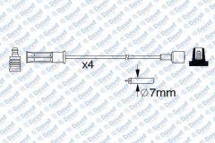 BUJI KABLOSU TAKIM RENAULT CLIO II KANGOO 97/> MEGANE I SCENIC 1.4 1.6