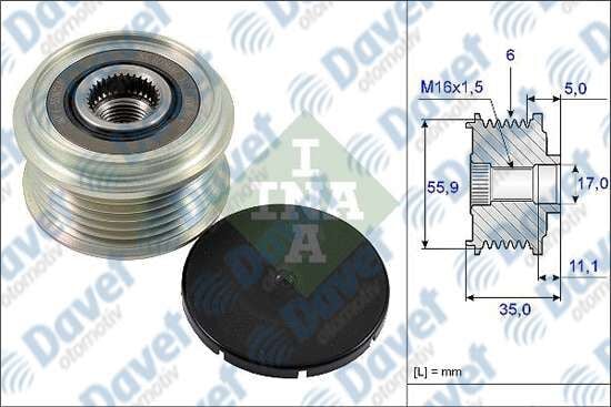 ALTERNATOR KASNAGI RULMANLI AMAROK-TOUAREG-A4-A5-A6-Q5-Q7 2.0-2.7-3.0 TDI DDXA/B-BKS-CATA-DAUA-CLAB