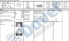 MOTOR SEGMAN 80.5MM STD FIAT UNO  TIPO 1400 IE 1.4