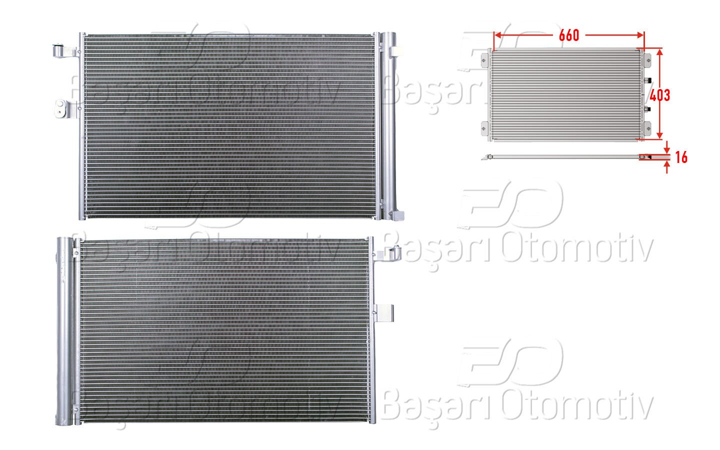 KLIMA RADYATORU 660X403X16 | BMW X3 18D 2017-2020 BMW X4 20D 2018-2020 BMW X5 25D 2019> | WISCO