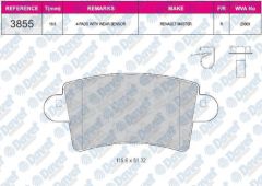 FREN BALATASI ARKA WVA 23669  MASTER II MOVANO INTERSTAR 2001->