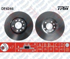 ON FREN DISKI AYNASI 5 BIJON ASTRA G/H-ZAFIRA B CORSA D CORSA E ZAFIRA B ADAM