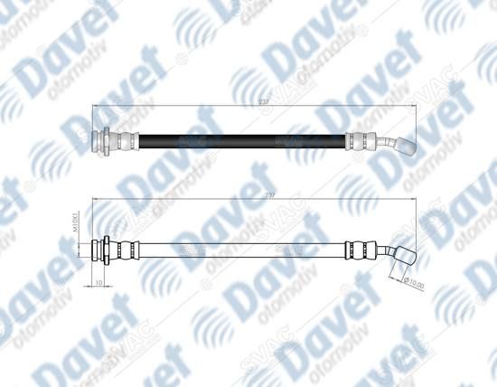 ARKA FREN HORTUMU MICRA II ABSLI ARACLAR ICIN 92-03   ####