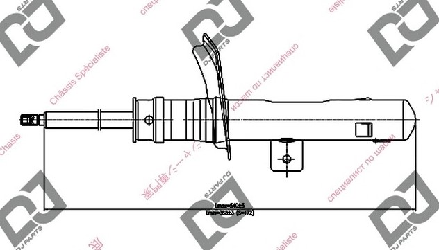 AMORTISOR ON SAG CITROEN BERLINGO (02-08) / PEUGEOT 206 (98-), PARTNER (02-08)