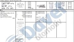 MOTOR PISTON SEGMAN RENAULT LAGUNA 2.0I 16V N7Q