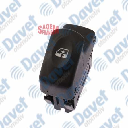 CAM ACMA DUGMESI [ 6 FIS SIYAH TEKLI ] CLIO - KANGOO