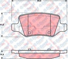 ARKA FREN BALATASI MERCEDES VANEO 414 1.6-1.7CDI02>7.05 W168 A SERISI 97-04 W169 04-12 W245 05-11