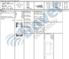 MOTOR SEGMAN 86.4MM STD FIAT TEMPRA SLX 1.6