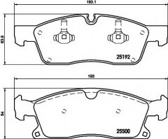 Fren Balatası Ön 19.00mm  166 Mercedes