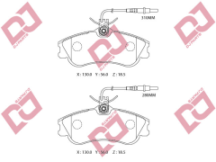 ON DISK BALATA CITROEN BERLINGO (97-), XSARA (97-05) / PEUGEOT 306 (93-01), PARTNER (96-) IKAZ KABLOLUX4