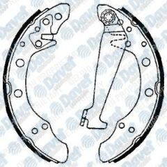 ARKA FREN BALATASI PABUCLU 200X40MM CADDY II GOLF III JETTA POLO 94-