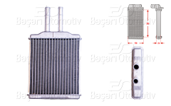 KALORIFER RADYATORU BRAZING 198X187 MM | CHEVROLET EPICA (KL1_) 2.0 05-11 EVANDA 05-06 | WISCO