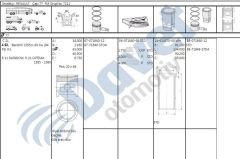 MOTOR KIT 77.00MM STD RENAULT R21 OPTIMA FAIRWAY R9 R19 1.6