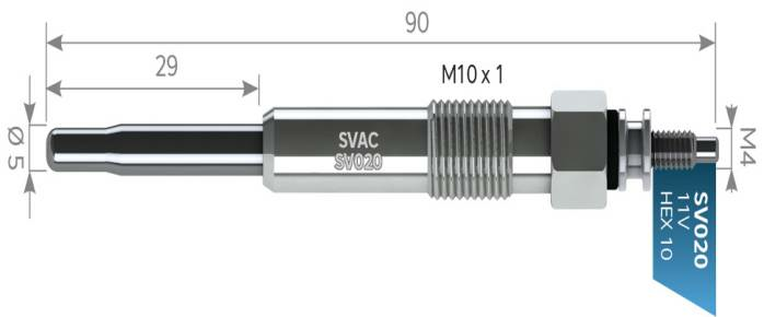 KIZDIRMA BUJISI SV090 11V 106 206 306 EXPERT PARTNER 1.8 1.9 D DW 8 YM (371)