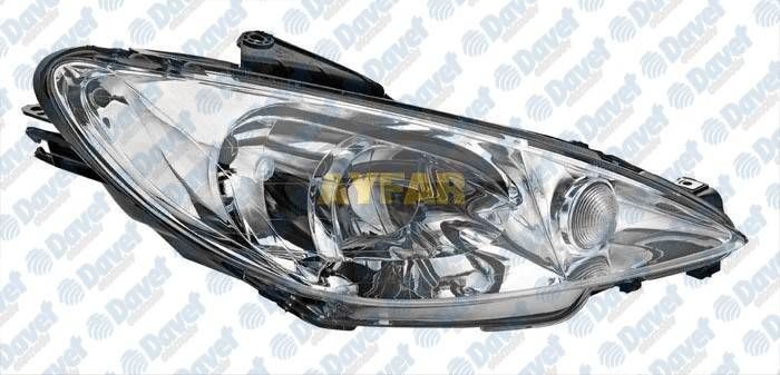 FAR SINYAL SAG H7- H7 PEUGEOT P206 YM GTI SPORT 9 / 98> CIFT AMPULLU
