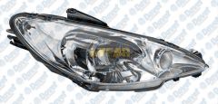 FAR SINYAL SAG H7- H7 PEUGEOT P206 YM GTI SPORT 9 / 98> CIFT AMPULLU