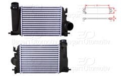 TURBO RADYATORU (INTERCOOLER) 282X217X50 | RENAULT MEGANE 4 SEDAN HB (B9A/M/N_) 1.2 Tce 15> GRAND SCENIC 4 (R9_) 1.2 Tce 16> | WISCO
