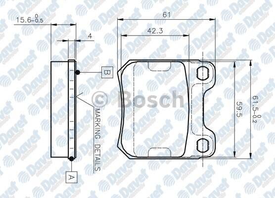 FREN BALATASI ARKA WVA 21050 VECTRA B 95-02 OMEGA A SAAB 9-3 98-02