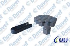 BIJON KAPAGI KOMUR METALIK TAKIM 20 ADET-SOKME APARATI 19X24MM ASTRA J-K-INSIGNIA B-MOKKA   ####