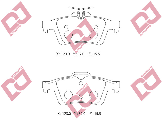 ARKA FREN BALATASI RENAULT LAGUNA III / OPEL VECTRA C 03> FORD FOCUS CMAX 04-15 PEUGEOT P508 10> VOLVO S40 V50 C30 V40 V40CC 13-19 USTTEN YAYLI