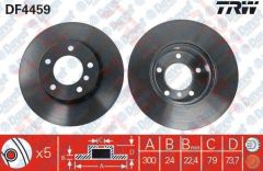 ON FREN DISKI AYNASI BMW 3 318d-318I-320sI-320d-320I-325sI-325xI 05>BMW 1 120I-120D 07>300x24x5DLxHAVALI