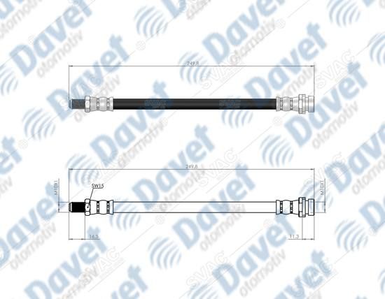 ARKA SAG FREN HORTUMU TRANSIT V347 06->   ####