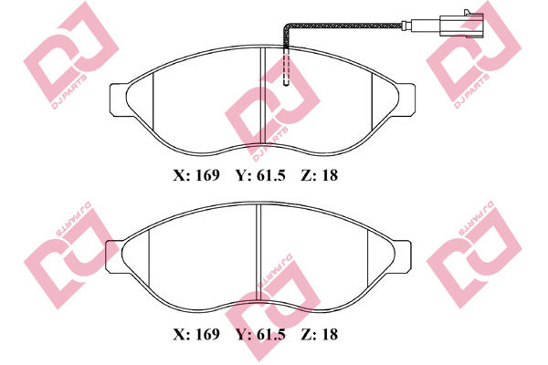 ON FREN BALATASI DUCATO 3-4 BOXER 3-4 JUMPER 3-4 06>11 2.2HDI 3.0HDI 16Q-20Q- KARSAN JEST IKAZ KABLOLUX2
