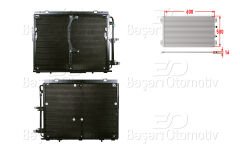 KLIMA RADYATORU 608X500X16 | MERCEDES-BENZ 140 91-98 | WISCO