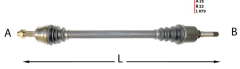 KOMPLE AKS SAG CITROEN NEMO (08-) / PEUGEOT BIPPER (08-) 1.4D