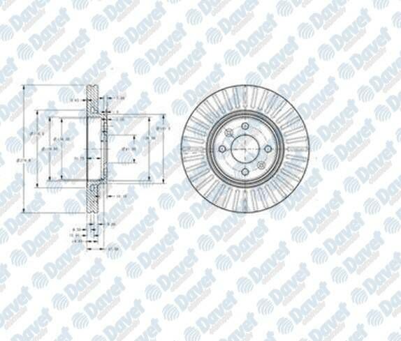 FREN DISKI ON 280MM RENAULT MEGANE II 1.5 KANGOO CLIO 03 / 99=> LAGUNA 01=>