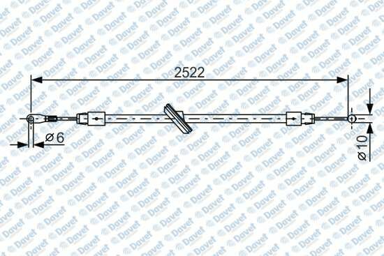 FREN HALATI ON [DINGIL 4325MM] MERCEDES SPRINTER 906 06> VW CRAFTER 06>