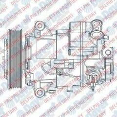 KLIMA KOMPRESORU INSIGNIA 1.6 TURBO 08/- ORJINAL E.KODU DLP-TSP0155947