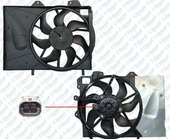 FAN MOTORU DAVLUMBAZLI P207- P208 -P2008 -P301- C2- C3 -C3 II -C3 III- C3 PICASSO -C4 CACTUS- C ELYSEE 1.6 HDI- DS3 EP6 1.6 BVA TEKLI FAN