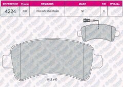 FREN BALATASI ARKA FISLI WVA 24465 DUCATO 09->
