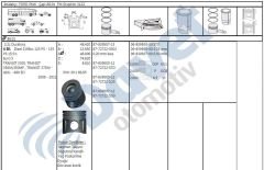 MOTOR PISTON SEGMAN 86.50MM 0.50 FARK PEUGEOT BOXER III JUMPER III 22DT PUMA 100BG 120BG 130CV 2.2HDI 16V TRANSIT 140PS 2.2TDCI EURO 5 06-11