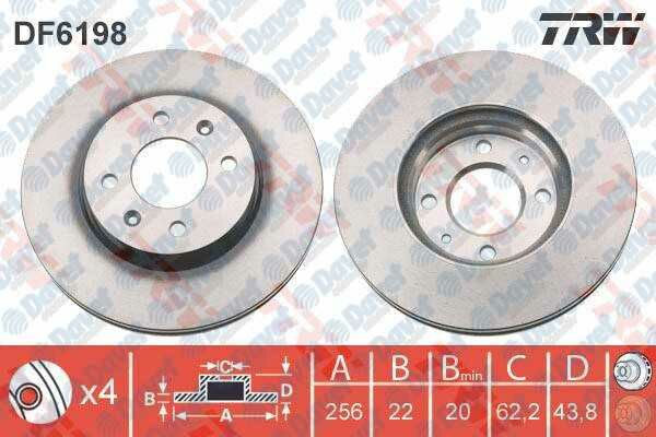 ON FREN DISKI AYNASI HAVALI 256mm  ACCENT BLUE 1.4BENZINLI-1.6CRDI 11>KIA RIO 1.2-1.4 BENZINLI-1.4 DIZEL 11> 256 mm