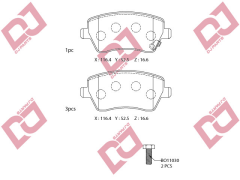 ON DISK BALATA DACIA DUSTER (10-), DOKKER (12-), LOGAN (07-) / NISSAN MICRA (03-), NOTE (05-) / RENAULT CLIO III (05-), KANGOO (08-), MODUS (04-)