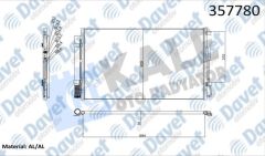 KONDENSER HYUNDAI GRAND SANTA FE 3.0 GDI 14- SANTA FE III 2.4 12-   ####